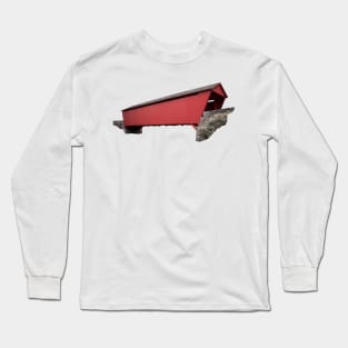 Covered Bridge Called Jericho Muted Long Sleeve T-Shirt